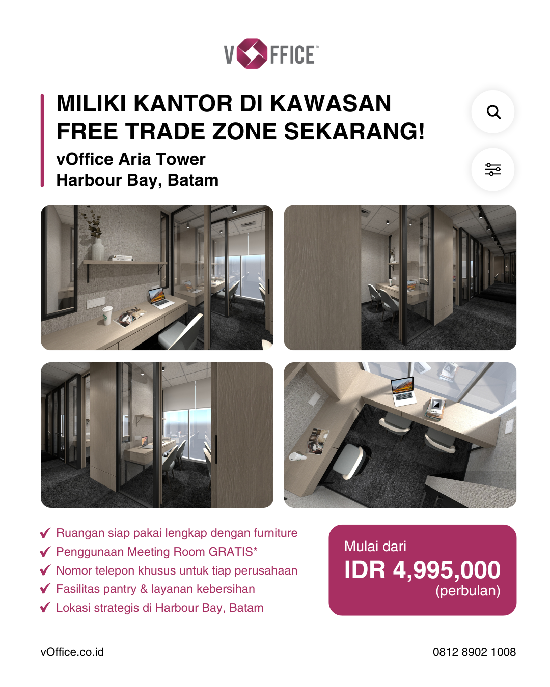 Promo vOffice Menara Aria Office Tower